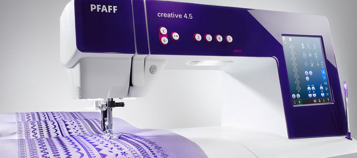 Pfaff Creative 4.5 con unità ricamo 360X350 garanzia 5 anni e software gold omaggio