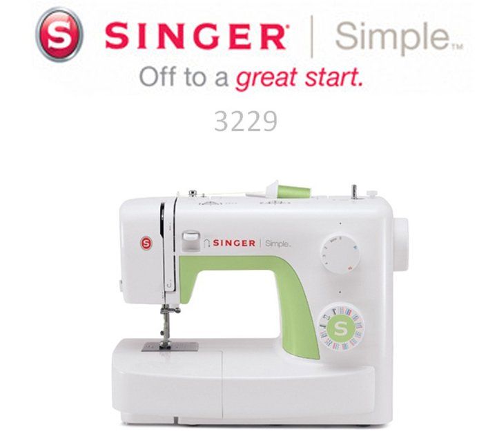 Macchina per cucire Singer Simple 3229 con piedino tagliacuci e 5 anni di garanzia