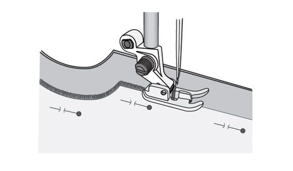 Piedino Husqvarna per tracciare
