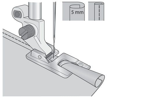 Piedino Husqvarna per orli da 5mm