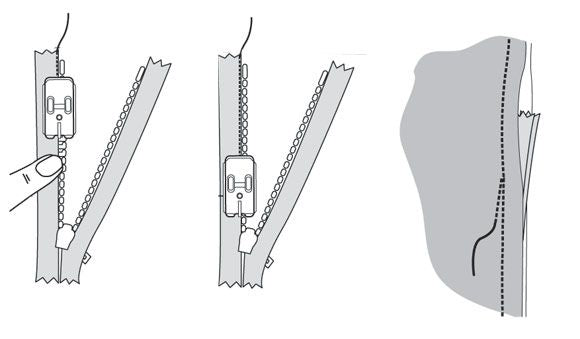 Piedino Husqvarna per cerniera invisibile