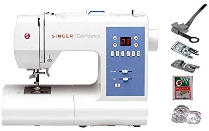 Macchina per cucire elettronica Singer Confidence 7465 con 5 anni di garanzia e piedino tagliacuci