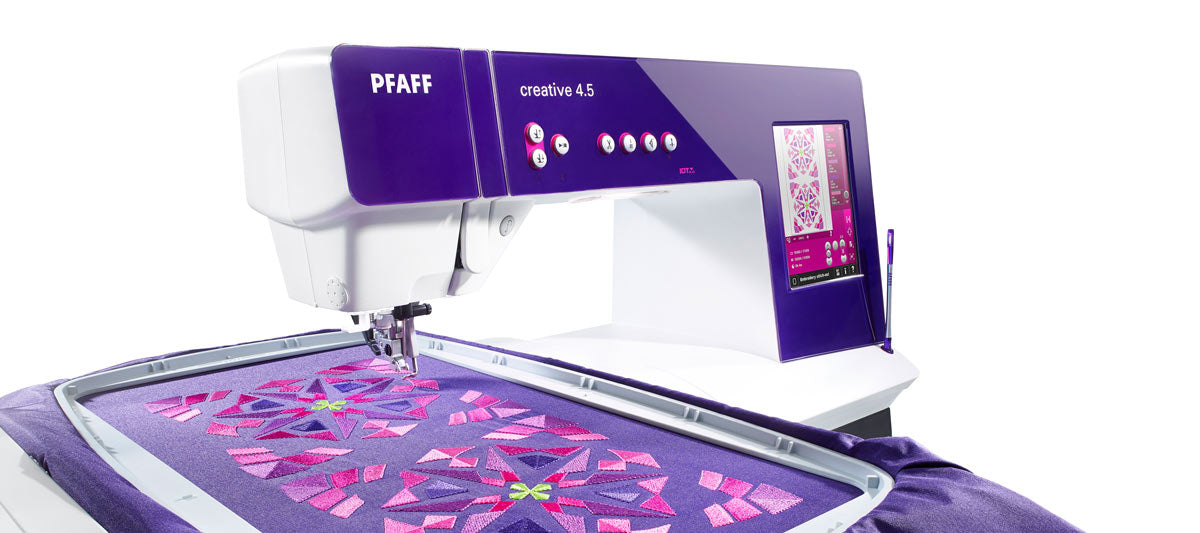 Pfaff Creative 4.5 con unità ricamo 360X350 garanzia 5 anni e software gold omaggio