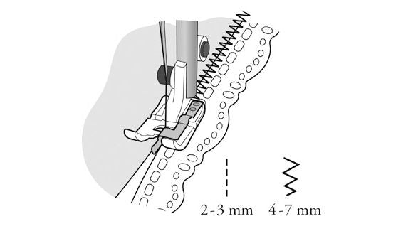 Piedino Husqvarna con lamella centrale