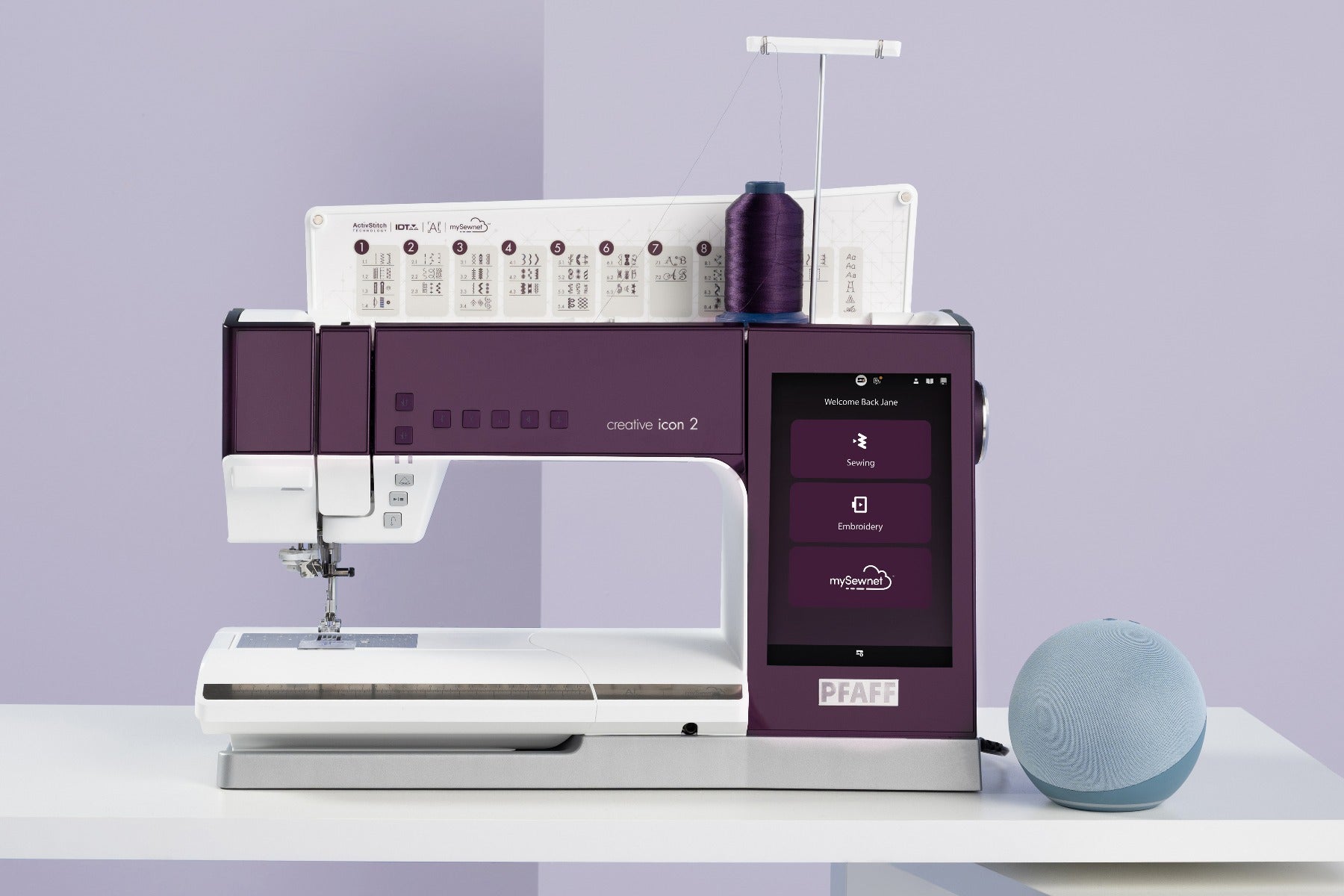 Macchina per cucire e ricamare Pfaff Creative Icon 2 con software platinum