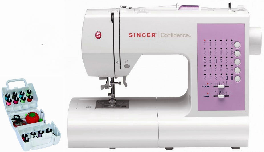 Macchina per cucire elettronica Singer Confidence 7463 con 5 anni di garanzia e piedino tagliacuci