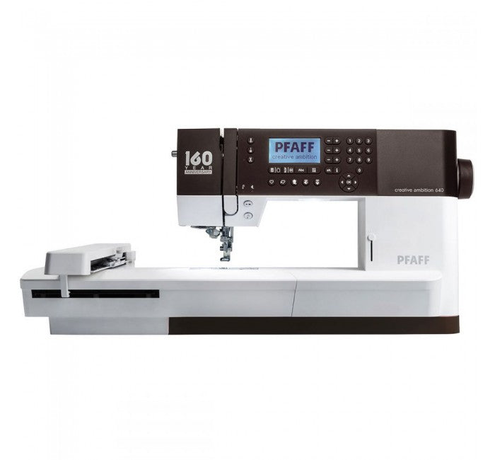 Macchina per cucire e ricamare Pfaff Creative Ambition 640 5 anni di garanzia, kit piedini ANNIVERSARY e software Gold omaggio