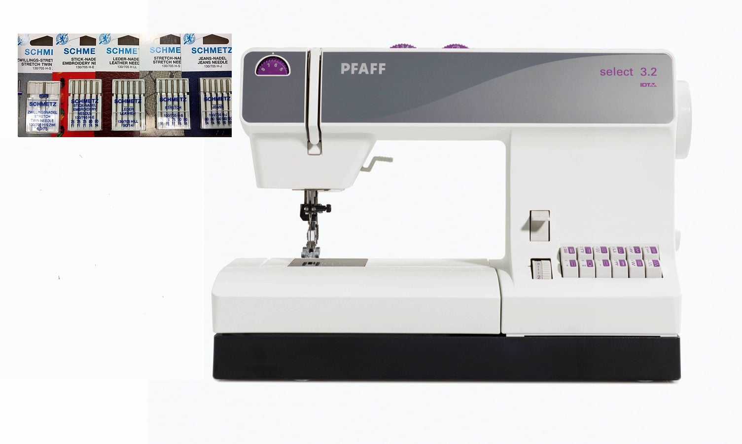 Pfaff Select 3.2 per cucire meccanica con 5 anni di garanzia e set aghi omaggio