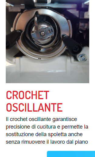 Macchina per cucire meccanica Necchi K121 con piedino tagliacuci 5 anni di garanzia