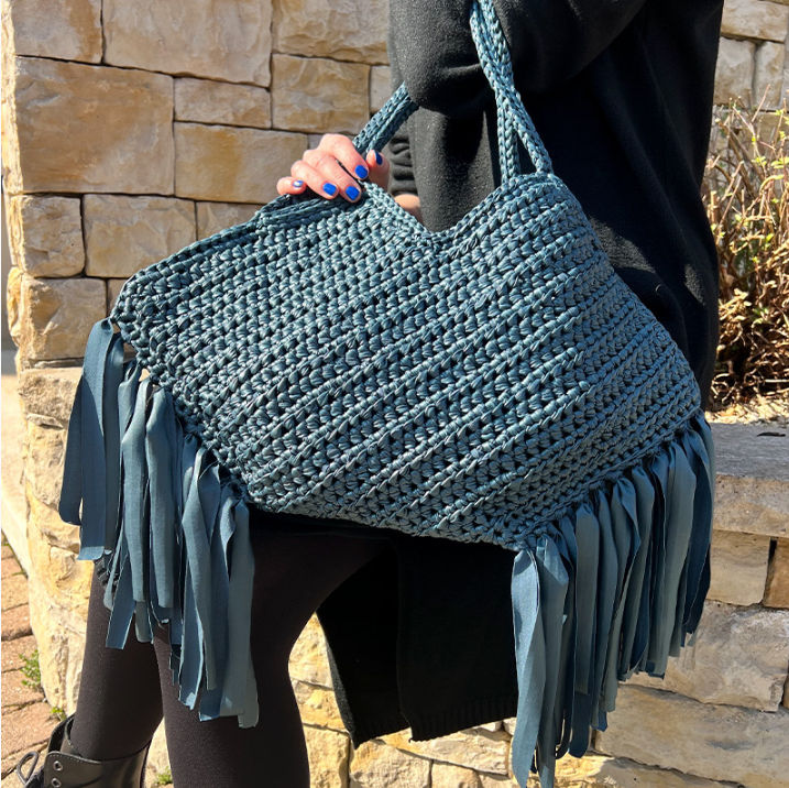 Borsa frange-eco bag Mondial - Cucireonline