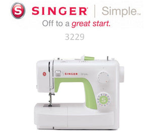 Macchina per cucire Singer Simple 3229 con piedino tagliacuci e 5 anni di garanzia