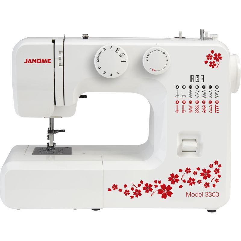 Janome 3300 con piedino tagliacuci