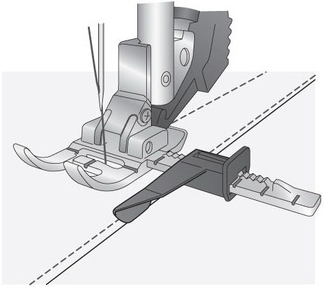 Piedino regolabile con guida con sistema IDT - Cucireonline
