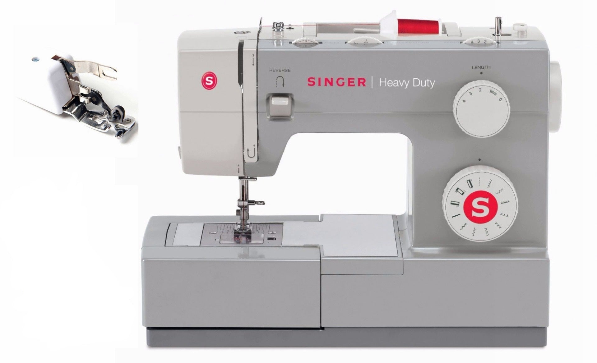 Singer Heavy Duty 4411 con piedino tagliacuci e 5 anni di garanzia
