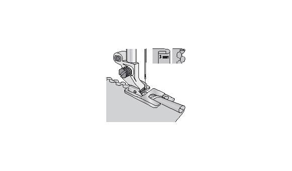 Piedino Husqvarna orlatore 2mm "rullè"