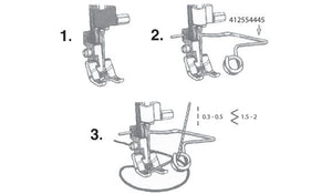Piedino Husqvarna per cordoncino