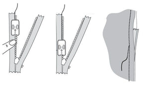 Piedino Husqvarna per cerniera invisibile