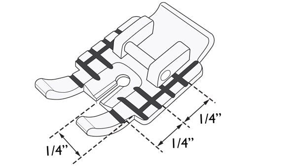Piedino Husqvarna P per trapuntare da 6mm