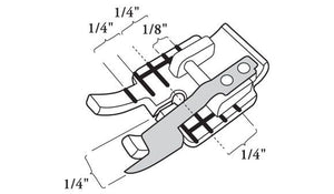 Piedino Husqvarna trasparente per Quilt con guida laterale