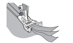 Piedino Husqvarna per effetto ciniglia