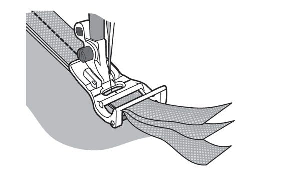 Piedino Husqvarna per effetto ciniglia