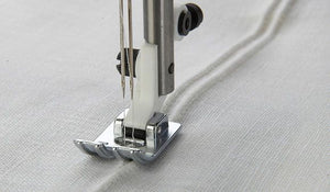 Piedino Husqvarna per nervature a 3 scanalature con piastrina