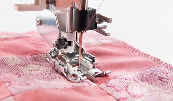 Piedino Husqvarna intercambiabile da quilt con guida centrale