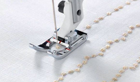 Piedino Husqvarna speciale per candlewicking