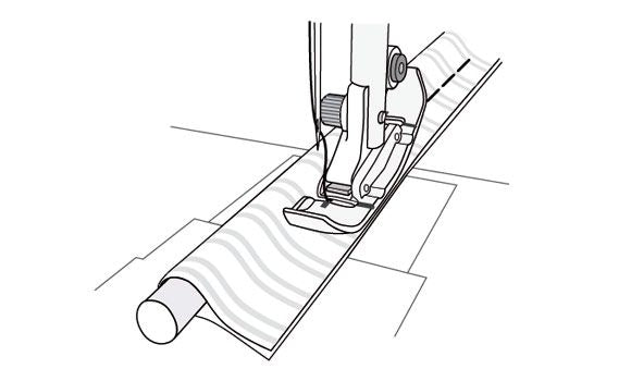 Piedino Husqvarna per cordoncino mega