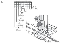 Piedino Husqvarna decorativo multilinea