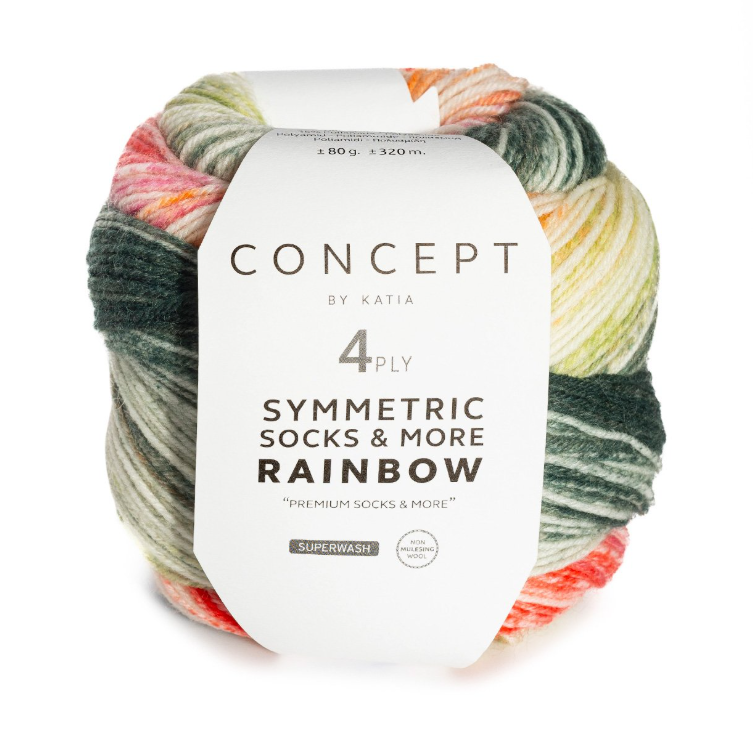 Concept  Symmetric Rainbow Socks & More by Katia