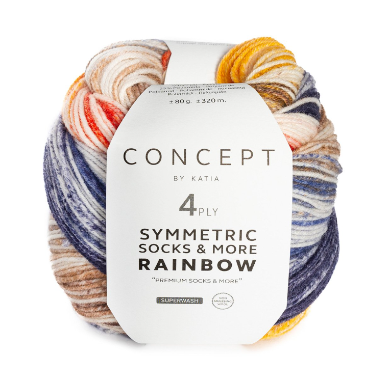 Concept  Symmetric Rainbow Socks & More by Katia
