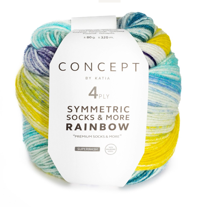 Concept  Symmetric Rainbow Socks & More by Katia