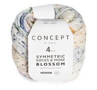 Symmetric Socks & More-Blossom by Katia - Cucireonline