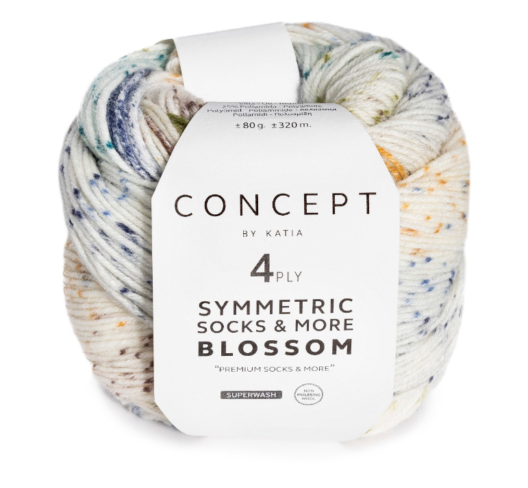 Symmetric Socks & More-Blossom by Katia - Cucireonline