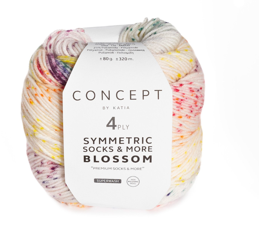 Symmetric Socks & More-Blossom by Katia