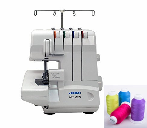 Juki tagliacuci MO-50E garanzia Ufficiale Juki Italia con 10.000 metri di filo e 6 piedini omaggio