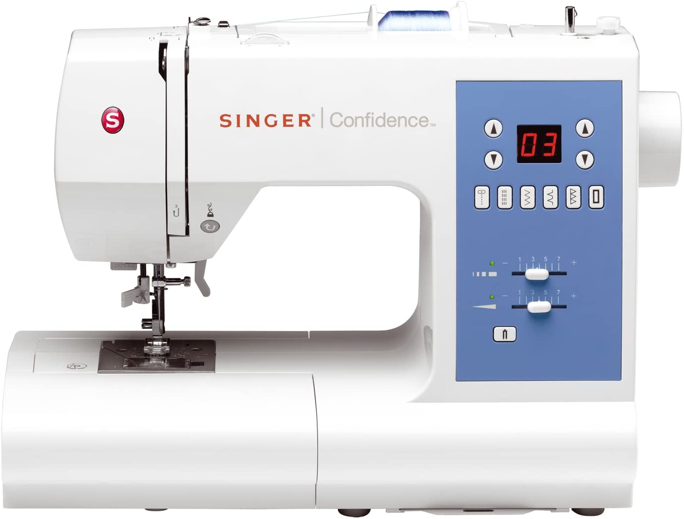 Macchina per cucire elettronica Singer Confidence 7465 con 5 anni di garanzia e piedino tagliacuci