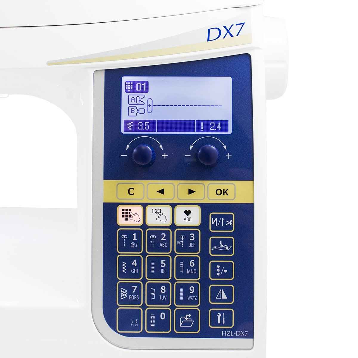 Macchina per cucire elettronica JUKI HZL DX 7 Garanzia ufficiale Juki Italia - Cucireonline