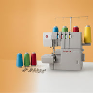 Singer Haevy Duty 14HD854 Tagliacuci meccanica con kit 6 piedini Extra + 10.000 metri di fili in omaggio