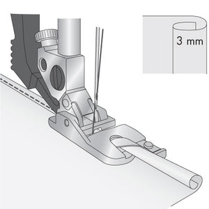 Piedino Pfaff orlatore 3mm