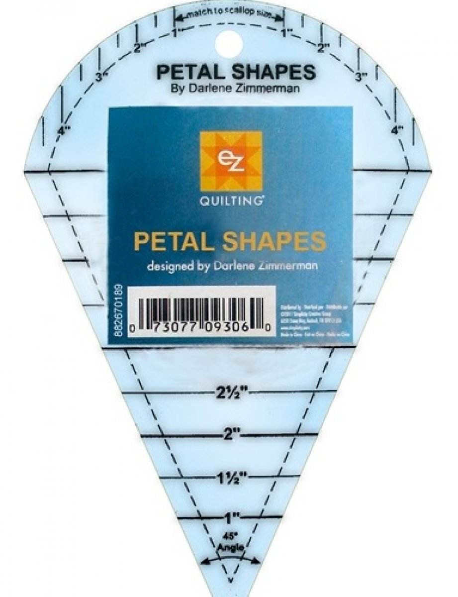 Petal Shapes Acrylic Template