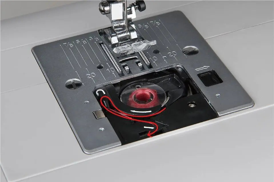 Necchi Q421A Mechanical Sewing Machine with extension table and overlock foot