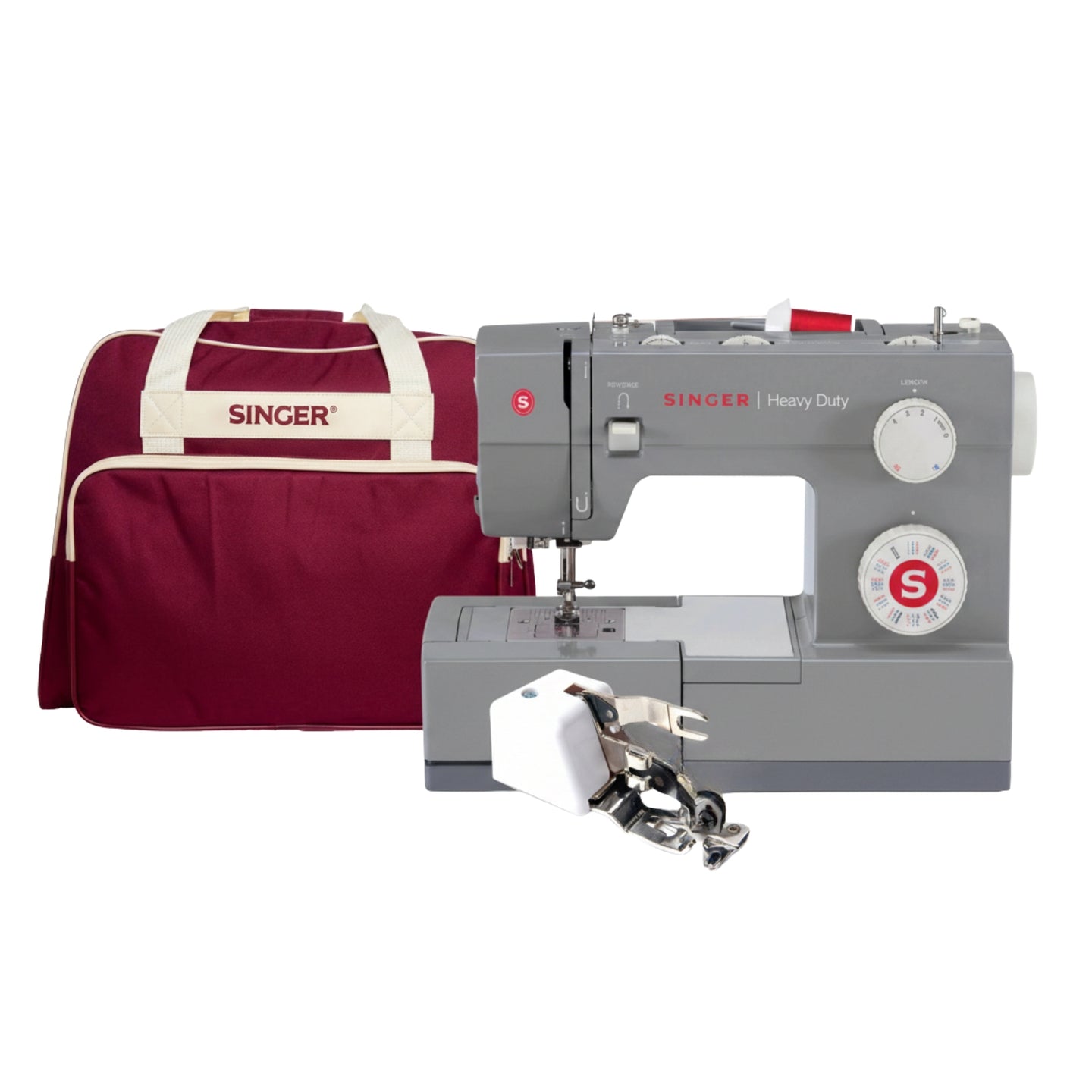 Singer Heavy Duty 4432 Mechanical Sewing Machine with Bag and Overlock Foot