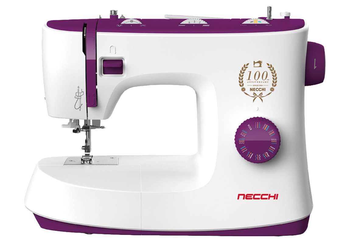 Macchina per cucire meccanica Necchi K132 con piedino tagliacuci e 5 anni di garanzia
