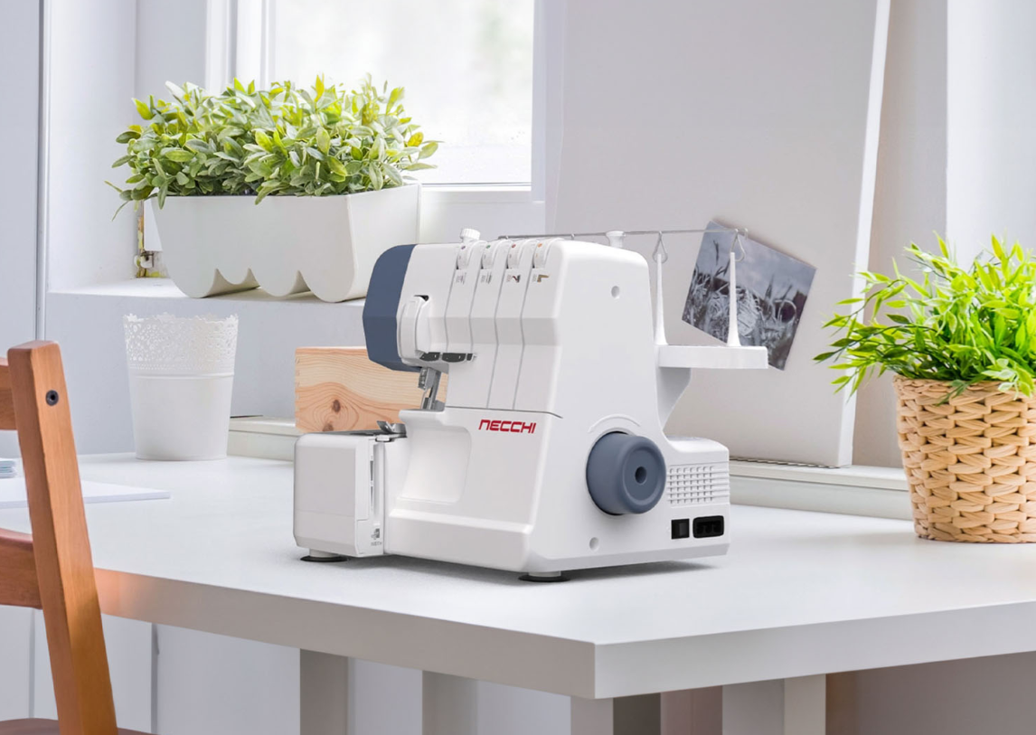 Necchi NL11C Mechanical Overlocker with 10,000 Meters of Free Thread