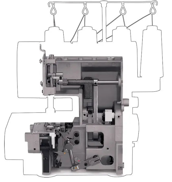 Singer Haevy Duty 14HD854 Tagliacuci meccanica con kit 6 piedini Extra + 10.000 metri di fili in omaggio