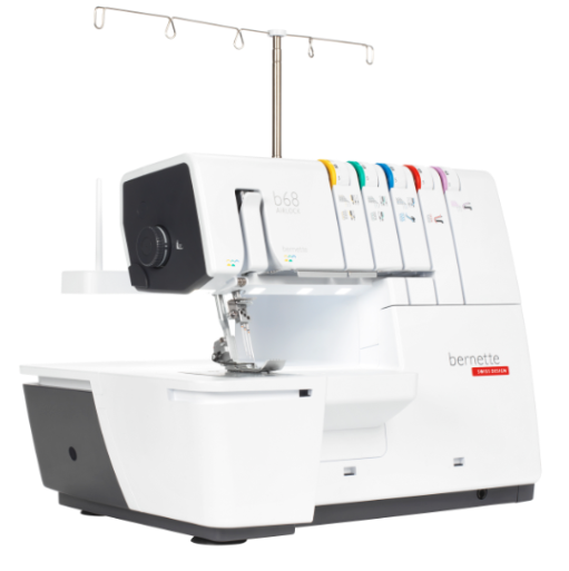 Bernette b68 AIRLOCK mechanische Overlock mit vollautomatischem Einfädeln