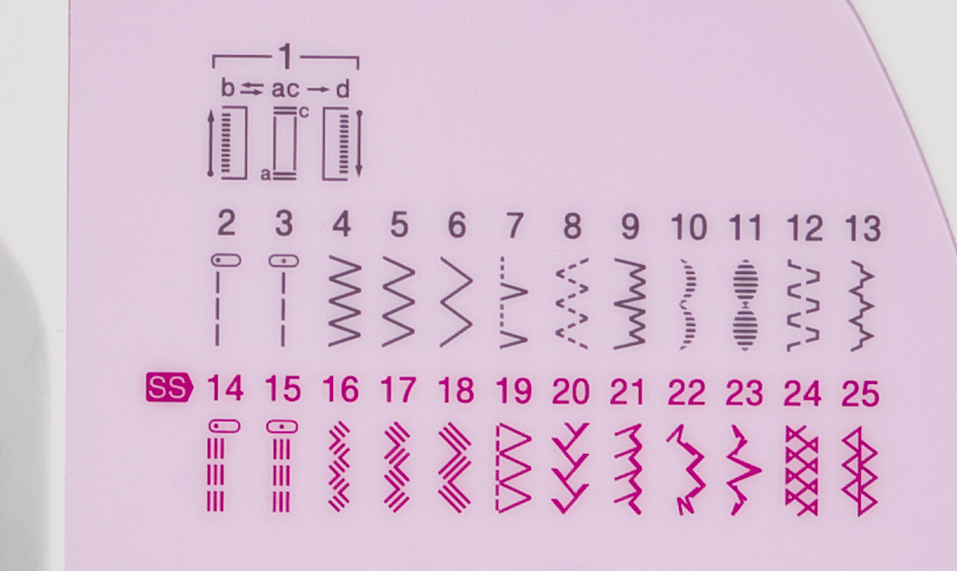 Brother XN2500 Mechanische Nähmaschine mit Overlock-Nähfuß GRATIS