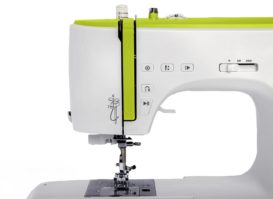 Necchi NC 102 D Elektronische Nähmaschine mit Overlock-Nähfuß